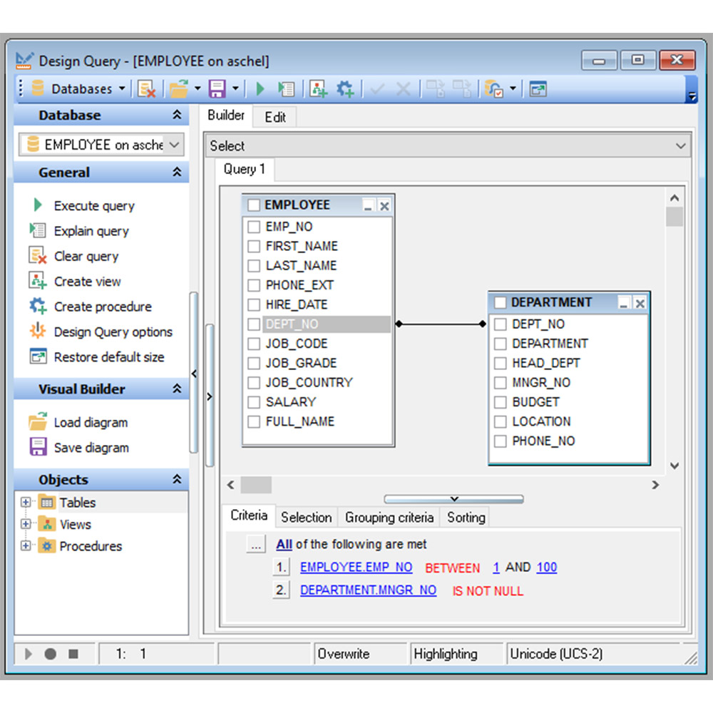 EMS SQL Management Studio for InterBase/Firebird Business