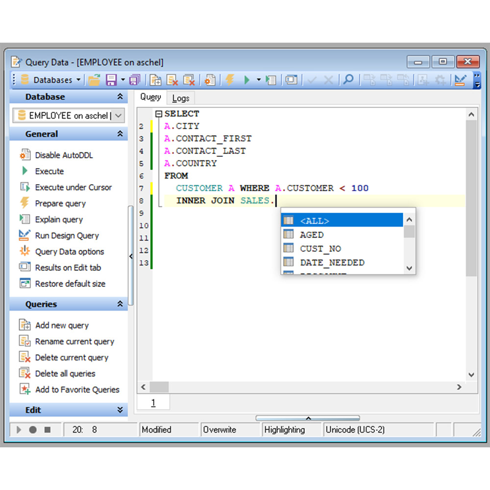 EMS SQL Management Studio for InterBase/Firebird Business