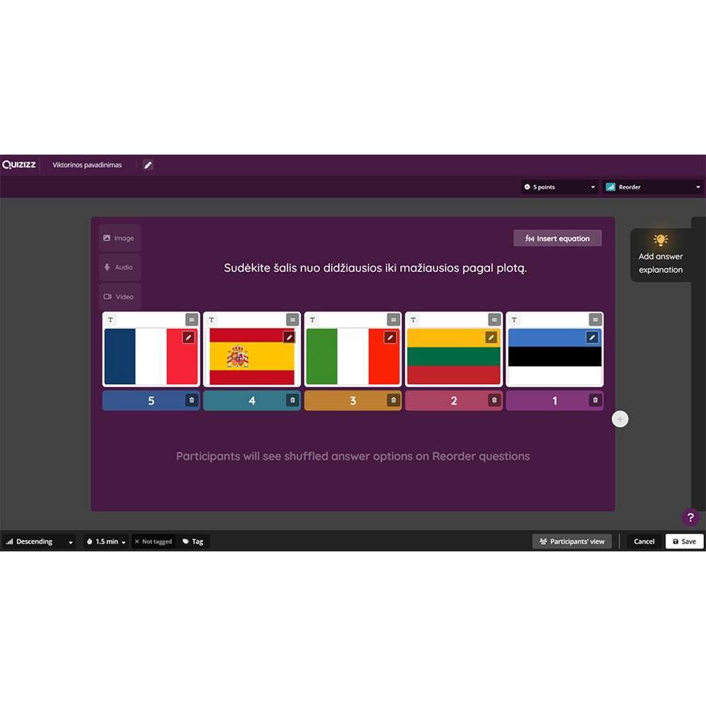 Quizizz Education (1 metams)